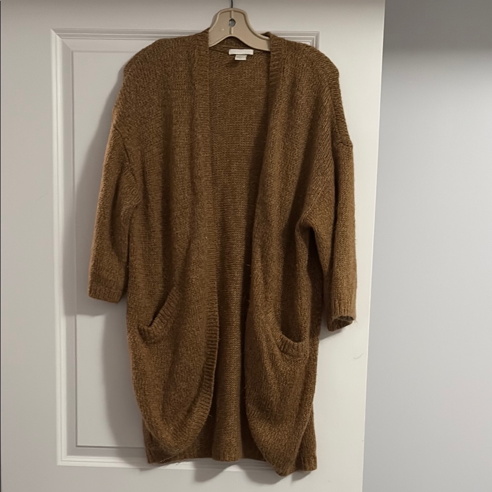 H&M | Oversized Brown Cardigan Sweater, size medium